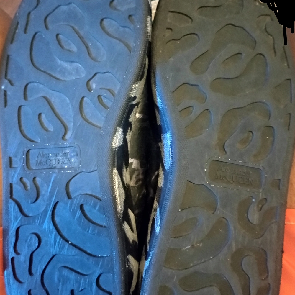 Alexander McQueen Black and Blue Athletic Shoes
